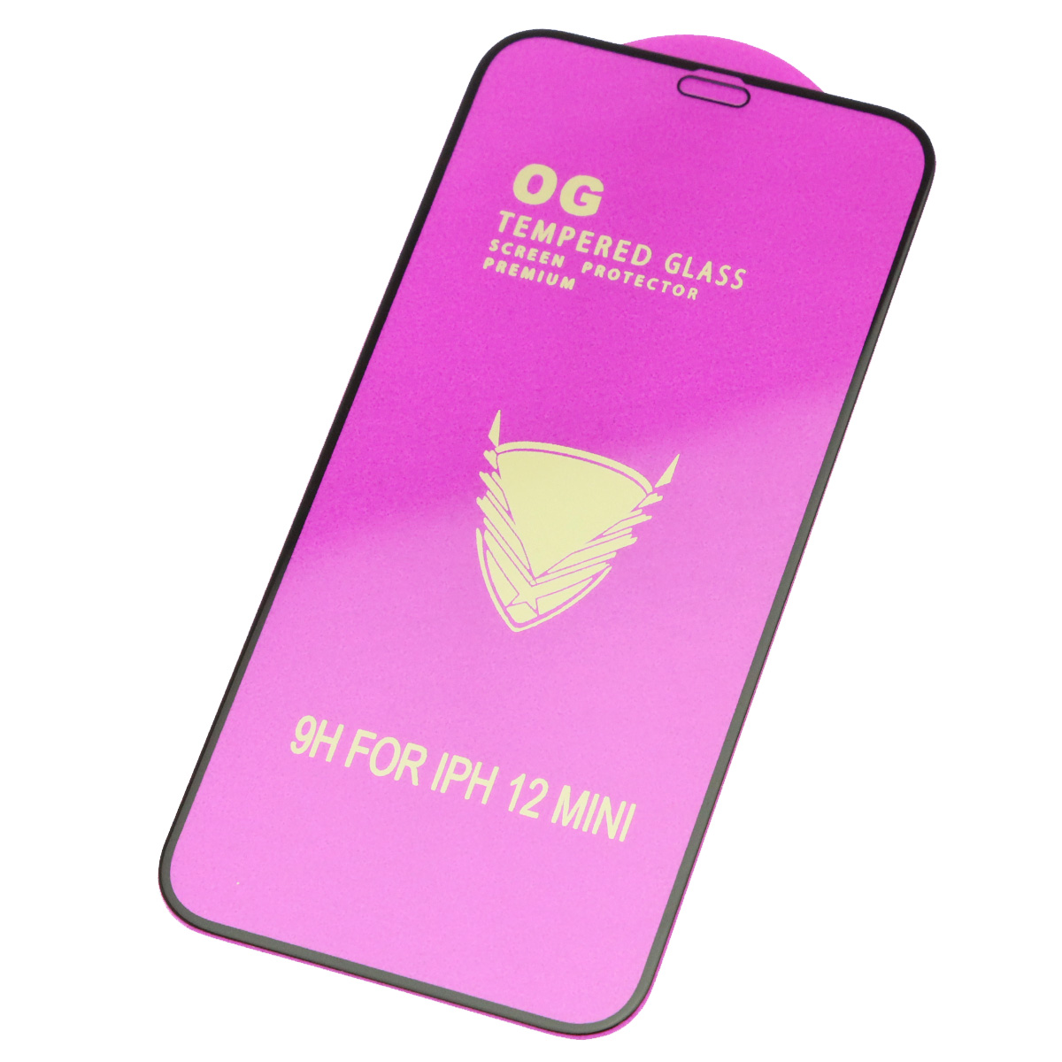 Защитное стекло 9H OG для APPLE iPhone 12 mini (5.4"), цвет окантовки черный