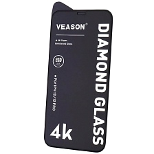 Защитное стекло VEASON DIAMOND GLASS для APPLE iPhone 12 (6.1"), iPhone 12 Pro (6.1"), цвет окантовки черный