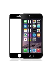 Защитное стекло для iPhone 6/6s Tempered Glass 3D черное (ударопрочное).