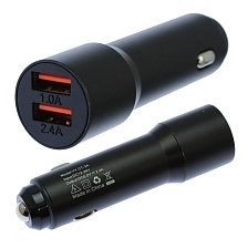 АЗУ удлиненное (Автомобильное зарядное устройство) YY-CT-3A, 2.4A, 2 USB, цвет черный