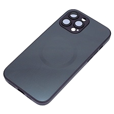 Чехол накладка с поддержкой MagSafe для APPLE iPhone 13 Pro Max (6.7"), защита камеры, силикон, пластик, цвет темно фиолетовый