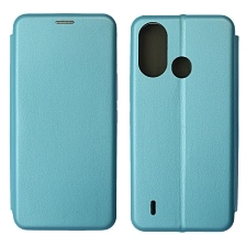 Чехол книжка STYLISH для ITEL A49, экокожа, визитница, цвет голубой Чехол книжка STYLISH для ITEL A49, экокожа, визитница, цвет голубой