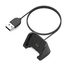 Зарядное устройство USB для Amazfit Bip Lite A1915, Bip A1608, длина 1 метр, цвет черный
