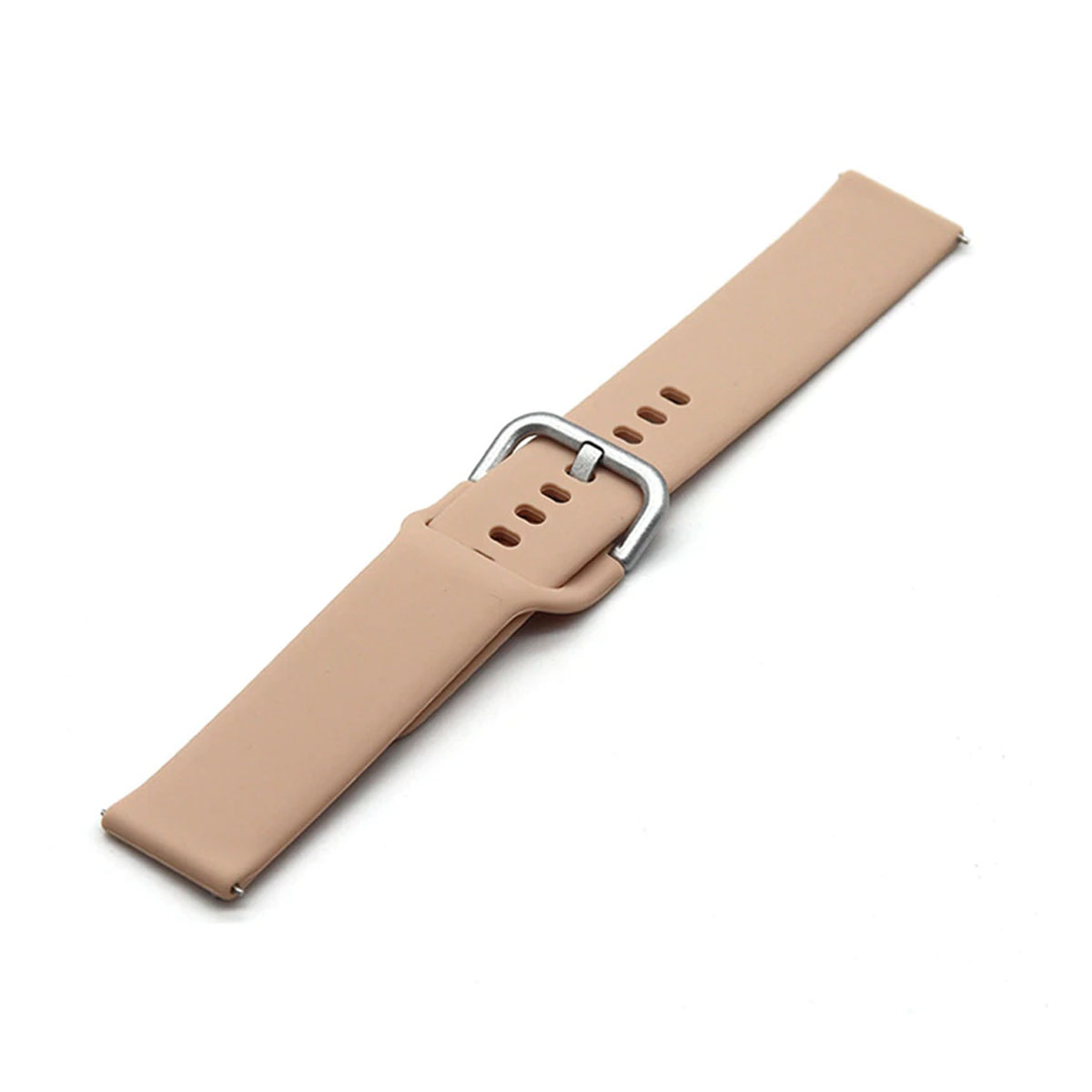 Ремешок для смарт часов универсальный 22 мм для SAMSUNG, XIAOMI, HUAWEI, силикон, цвет розовый песок