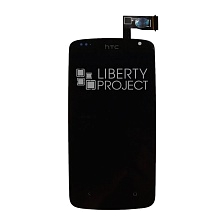 LCD дисплей для HTC Desire 500/506e в сборе с тачскрином, 1-я категория.