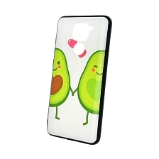 Чехол накладка для XIAOMI Redmi Note 9, силикон, рисунок Авокадо Любовь.