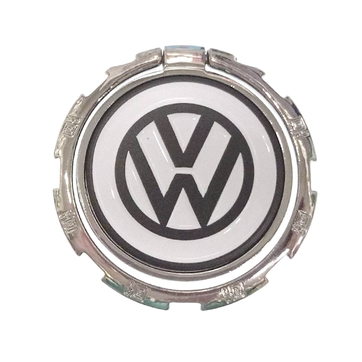 Кольцо держатель LGD, рисунок Volkswagen, цвет серебристый