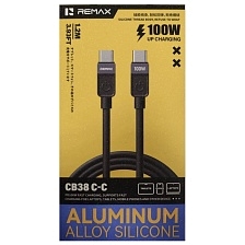 Кабель REMAX CB38(C-C) USB Type C на USB Type C, 100W, длина 1.2 метра, цвет черный