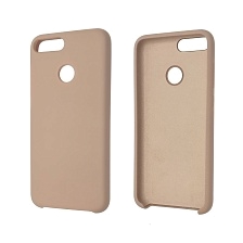 Чехол накладка Silicon Cover для HUAWEI Honor 9 Lite, силикон, бархат, цвет бежевый.