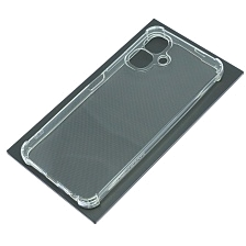 Чехол накладка для TECNO Spark GO 2, Infinix Smart 10, Pop 10, защита камеры, усиленные края, силикон, прозрачный