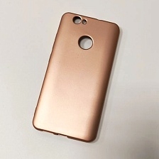 Чехол накладка J-Case THIN для HUAWEI Nova, силикон, цвет розовое золото