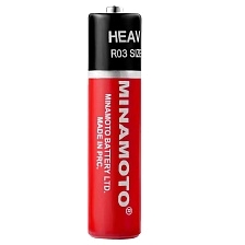 Батарейка MINAMOTO HEAVY DUTY R03 AAA Shrink BL4 1.5V Батарейка MINAMOTO HEAVY DUTY R03 AAA Shrink BL4 1.5V