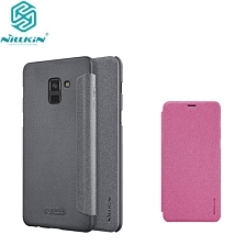 Чехол-книжка Nillkin Sparkle для SAMSUNG Galaxy A8 Plus 2018 (SM-A730F), пластиковая, цвет графитовый. Чехол-книжка Nillkin Sparkle для SAMSUNG Galaxy A8 Plus 2018 (SM-A730F), пластиковая, цвет графитовый.
