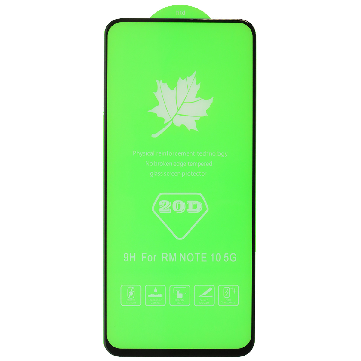 Защитное стекло 20D для XIAOMI Poco M3 Pro, Redmi Note 10T, Redmi 10, Redmi Note 10 5G, цвет окантовки черный