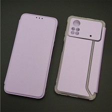 Чехол книжка для XIAOMI POCO X4 Pro 5G, экокожа, визитница, цвет сиреневый Чехол книжка для XIAOMI POCO X4 Pro 5G, экокожа, визитница, цвет сиреневый