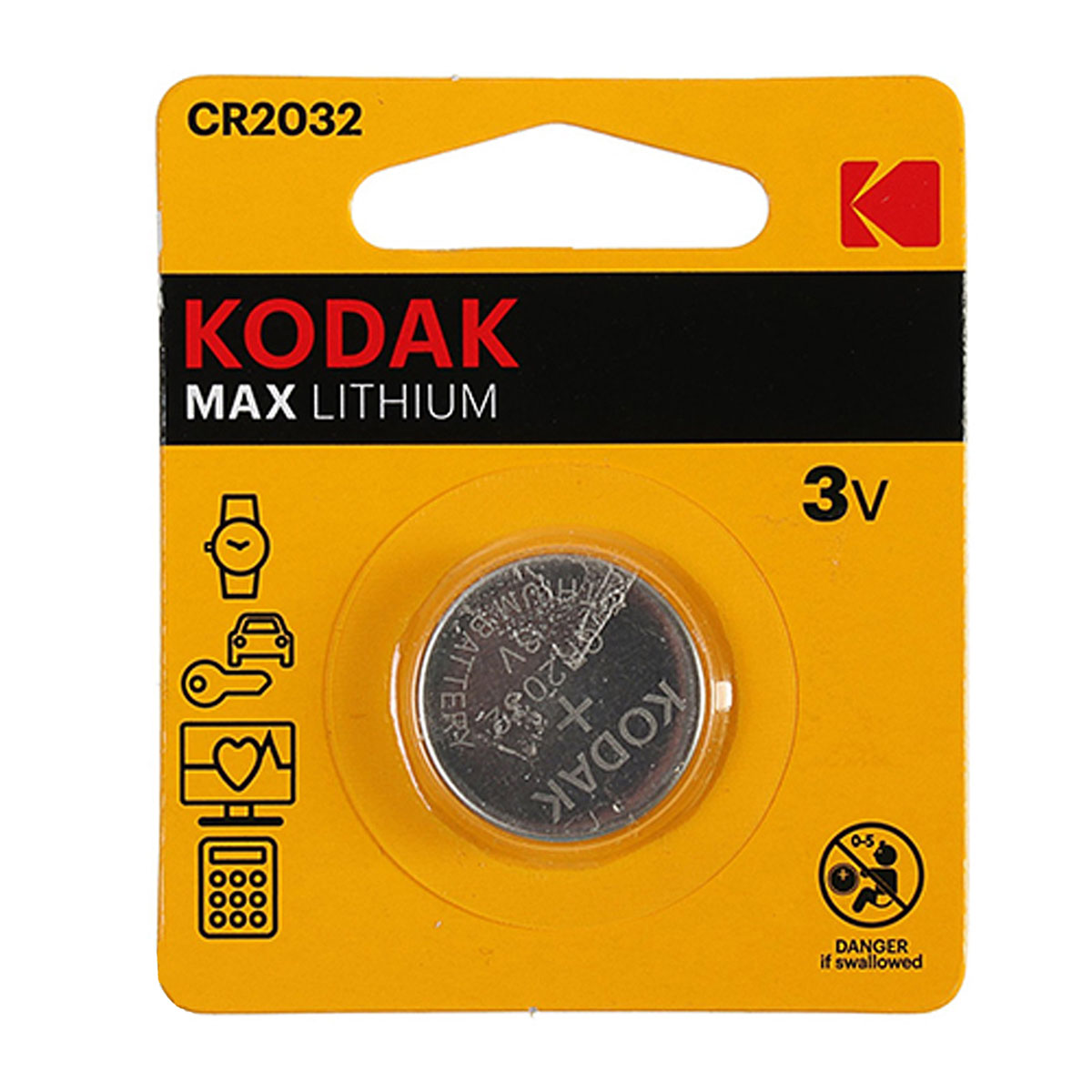 Батарейка KODAK MAX CR2032 BL5 Lithium 3V