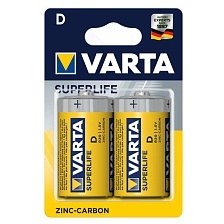 Батарейка VARTA SUPERLIFE R20 D BL2 Heavy Duty 1.5V (2020)