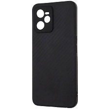 Чехол накладка для Realme C35, силикон, карбон, цвет черный Чехол накладка для Realme C35, силикон, карбон, цвет черный