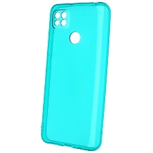 Чехол накладка Clear Case для XIAOMI Redmi 9C, Redmi 10A, силикон 1.5 мм, защита камеры, цвет прозрачно бирюзовый