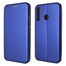 Чехол книжка STYLISH для HUAWEI Honor 9C, P40 Lite E, Y7P, экокожа, визитница, цвет синий.