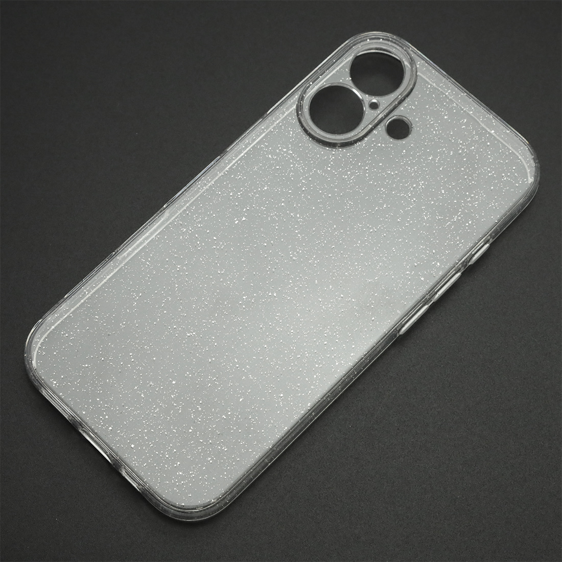 Чехол накладка STARDUST (Clear Case) для APPLE iPhone 17, защита камеры, с блестками, прозрачный