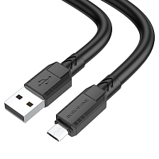 Кабель BOROFONE BX81 Goodway Micro USB, 2.4A, длина 1 метр, цвет черный Кабель BOROFONE BX81 Goodway Micro USB, 2.4A, длина 1 метр, цвет черный