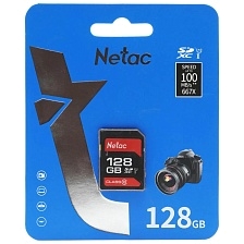 Карта памяти SDXC 128GB NETAC P600 Class 10 U1 (100 Mb/s), цвет черный Карта памяти SDXC 128GB NETAC P600 Class 10 U1 (100 Mb/s), цвет черный