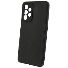 Чехол накладка для SAMSUNG Galaxy A33 5G (SM-A336B), силикон, карбон, цвет черный