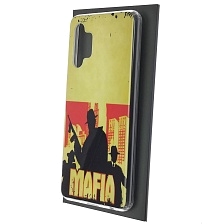 Чехол накладка для SAMSUNG Galaxy A32 4G (SM-A325F), силикон, рисунок MAFIA