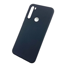 Чехол накладка для XIAOMI Redmi Note 8T, силикон, матовый, цвет черный.