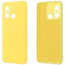 Чехол накладка NANO для XIAOMI Redmi 12C, XIAOMI POCO C55, силикон, бархат, цвет желтый