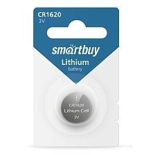 Батарейка SMARTBUY CR1620 BL1 Lithium 3V