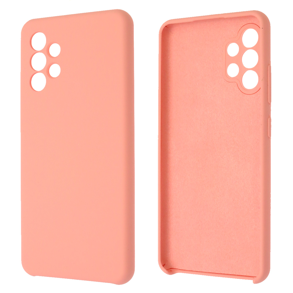 Чехол накладка Silicon Cover для SAMSUNG Galaxy A32 4G (SM-A325F), силикон, бархат, цвет розовый