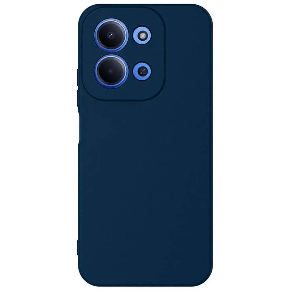 Чехол накладка NANO для XIAOMI Redmi 15C, POCO C85, защита камеры, силикон, бархат, цвет темно синий