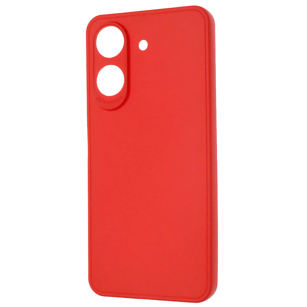 Чехол накладка для XIAOMI Redmi 13C, POCO C65, защита камеры, силикон, цвет красный