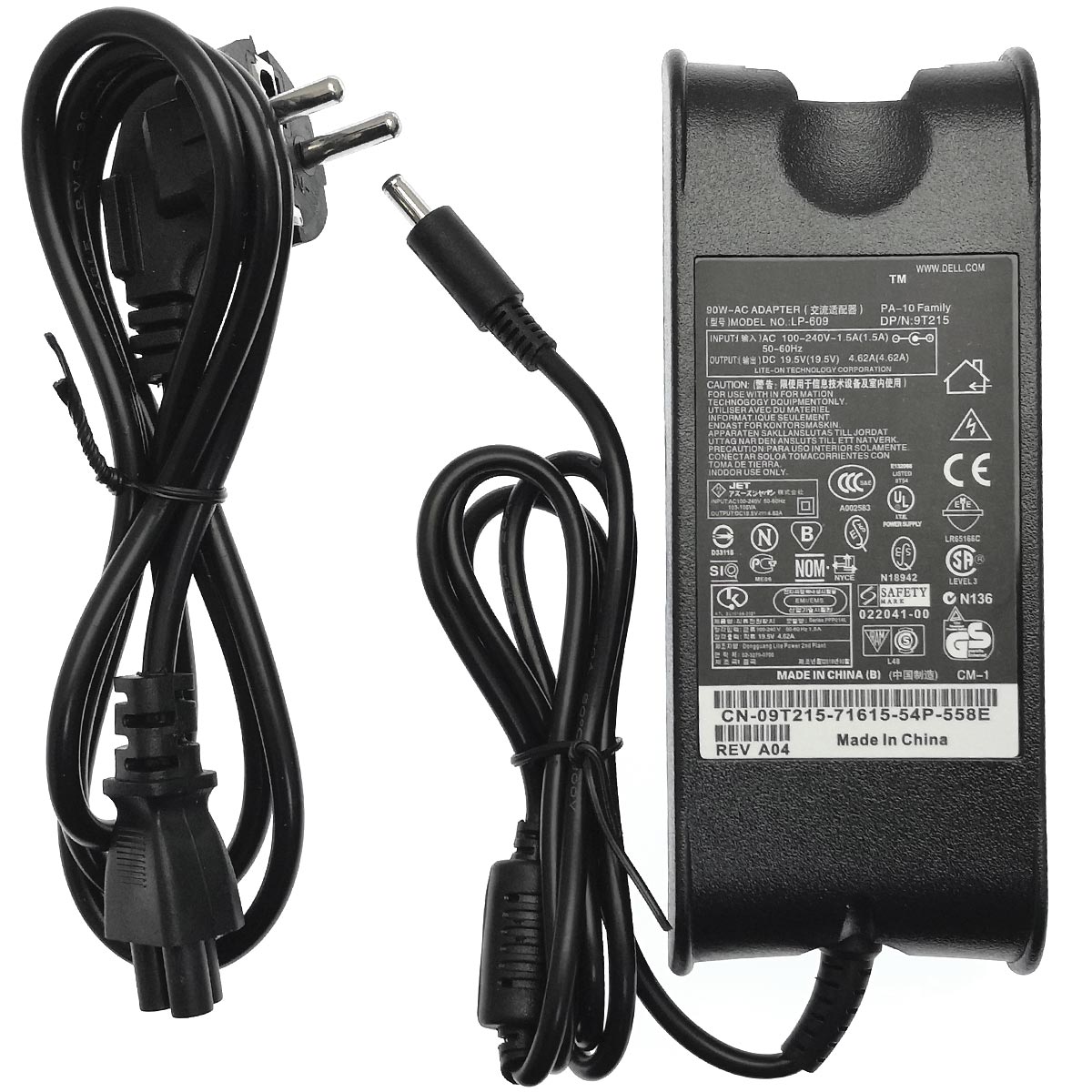 Универсальный блок питания (адаптер) Live-Power LP-609 (19.5V, 4.62А), 4.5*3.0, цвет черный
