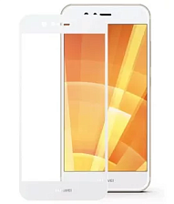 Защитное стекло 2D Full glass для Huawei Nova /техпак/ белый.