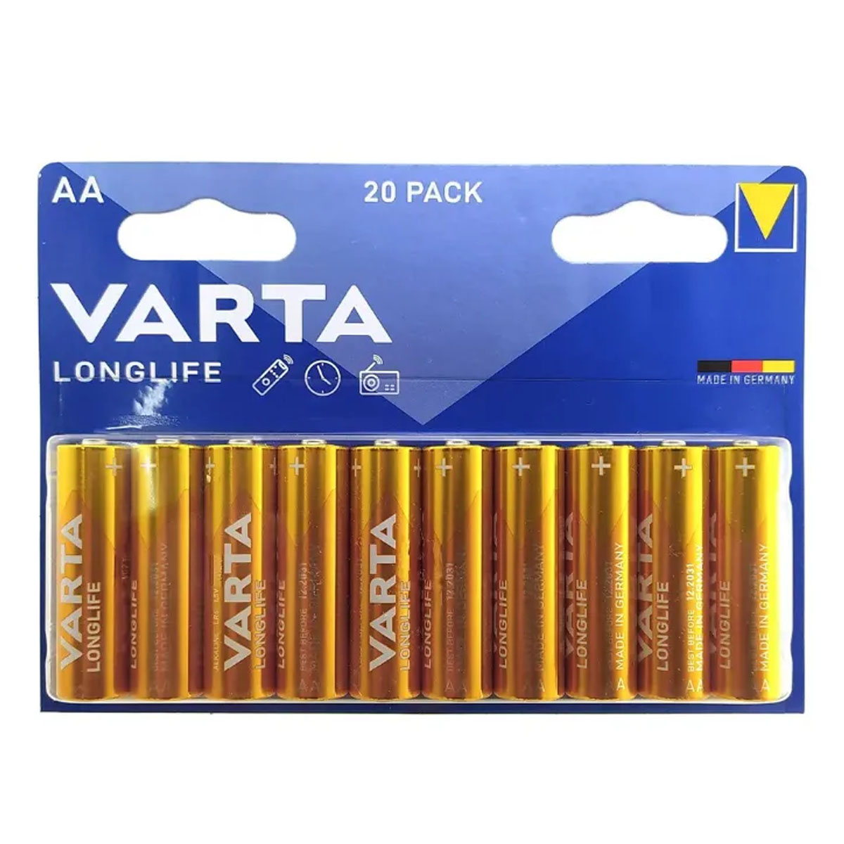 Батарейка VARTA LONGLIFE LR6 AA BL20 Alkaline 1.5V