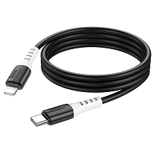 Кабель HOCO X82 USB Type C на Lightning 8 pin, 3A, PD27W, длина 1 метр, цвет черный