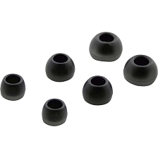 Амбушюры (насадки) для наушников, комплект 6 шт., цвет черный