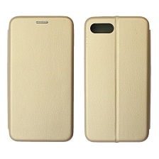 Чехол книжка STYLISH для ITEL A25 (L5002), экокожа, визитница, цвет золотистый Чехол книжка STYLISH для ITEL A25 (L5002), экокожа, визитница, цвет золотистый