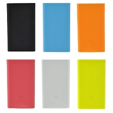 Силиконовый чехол для XIAOMI Power bank 5000, цвет оранжевый.