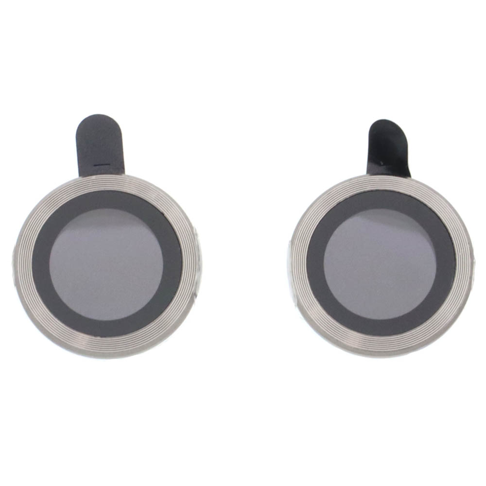 Защитное стекло CAMERA FILM для камеры APPLE iPhone 15, комплект из 2 штук, цвет окантовки серебристый