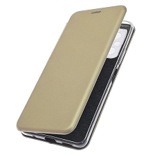 Чехол книжка STYLISH для XIAOMI Redmi Note 10 Pro, экокожа, визитница, цвет золотистый