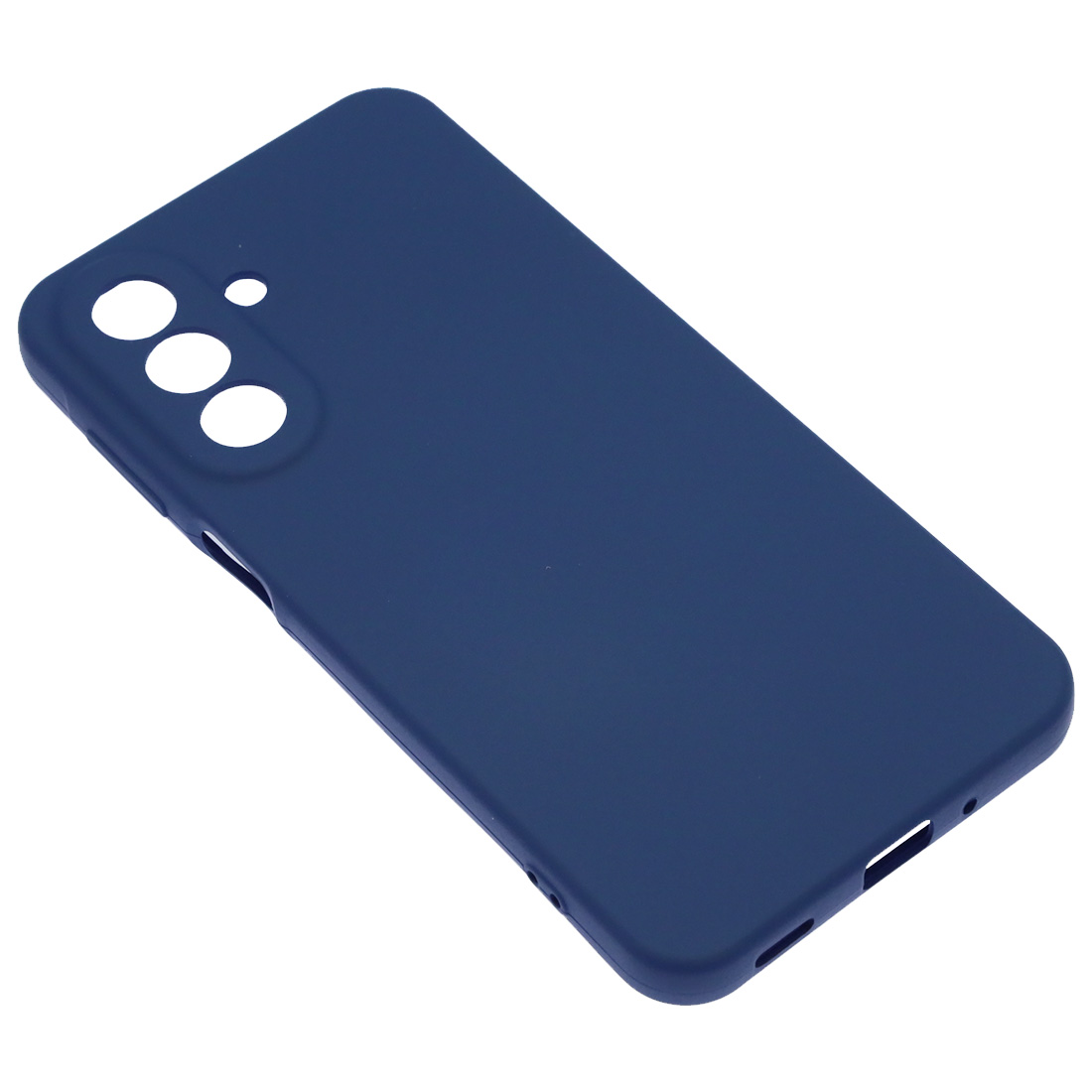 Чехол накладка NANO для SAMSUNG Galaxy A27, защита камеры, силикон, бархат, цвет темно синий