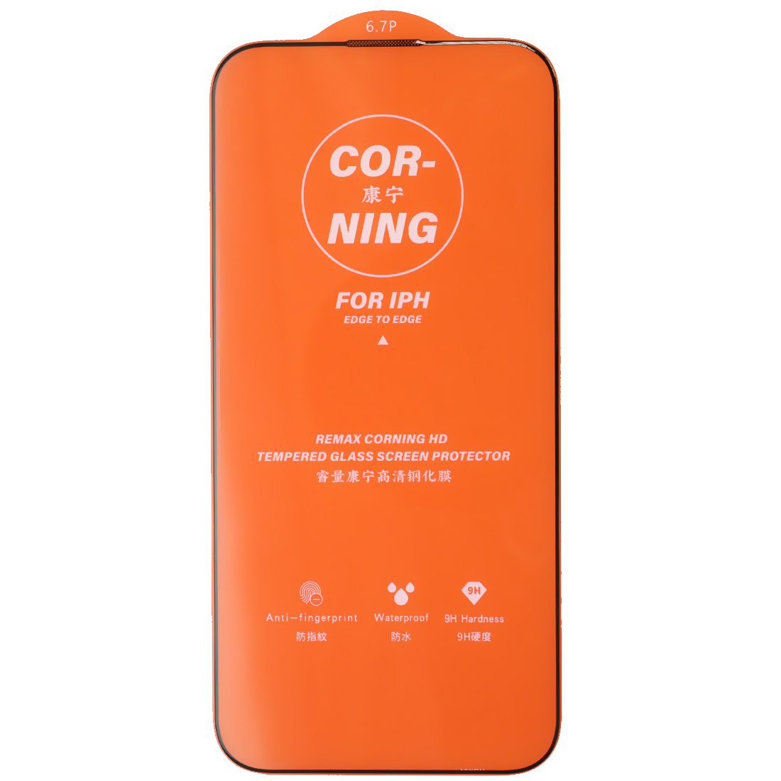 Защитное стекло REMAX CORNING GL-83 для APPLE iPhone 14 Pro Max (6.7"), суперпрочное, цвет окантовки черный Защитное стекло REMAX CORNING GL-83 для APPLE iPhone 14 Pro Max (6.7"), суперпрочное, цвет окантовки черный