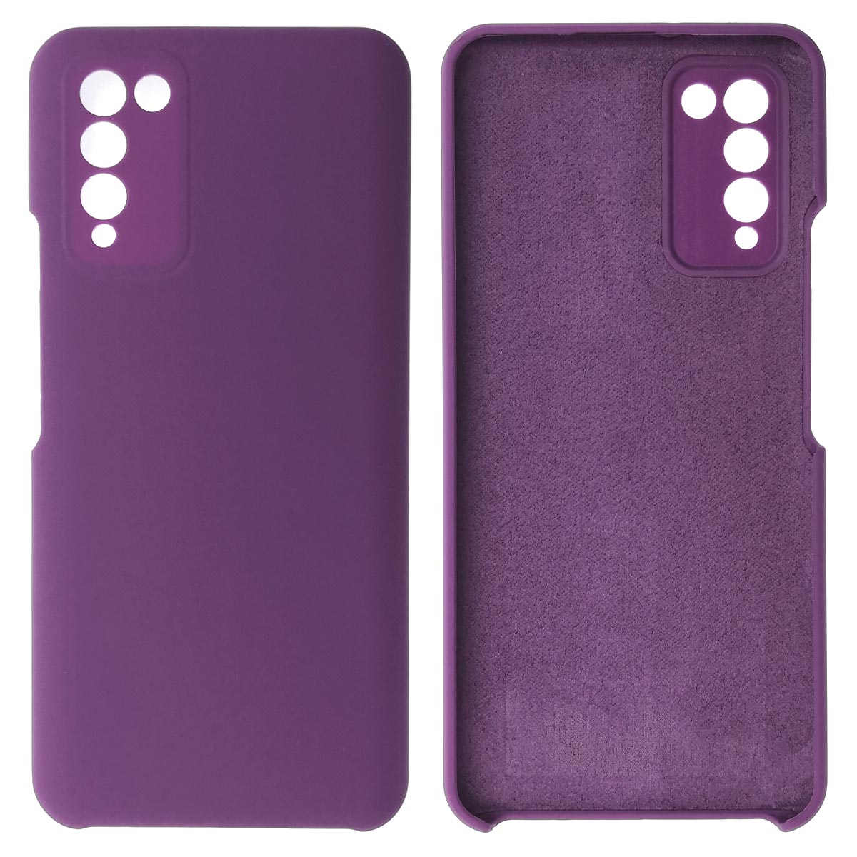 Чехол накладка Silicon Cover для HUAWEI Honor 10X Lite, силикон, бархат, цвет фиолетовый