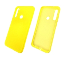 Чехол накладка для XIAOMI Redmi Note 8, силикон, цвет желтый.