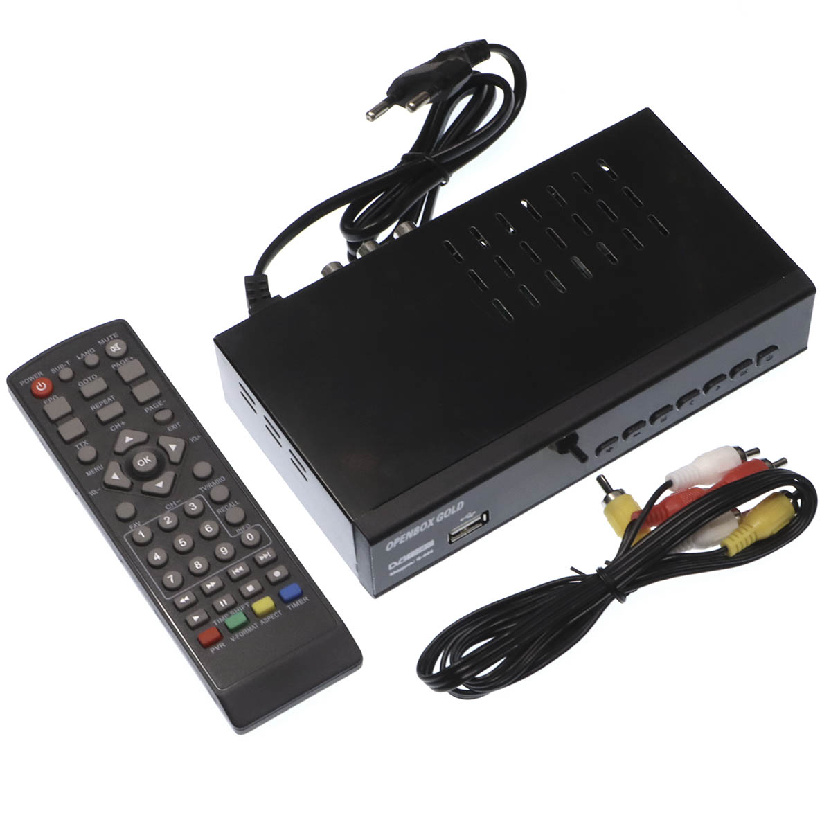 Цифровой эфирный приемник, ТВ приставка OPENBOX G-444, DVB-T2, цвет черный