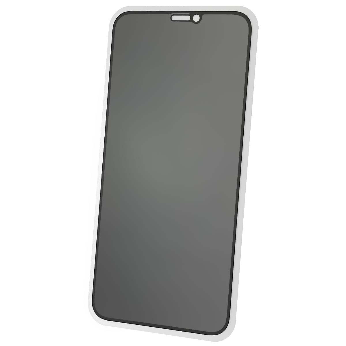 Защитное стекло Антишпион для APPLE iPhone XR, iPhone 11, цвет окантовки черный
